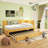 Upholstered Daybed With Trundle Sofa Bed Frame-781145391-781145387