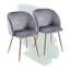 Chaise parsons rembourrée en velours Terrance-344416364-344416363