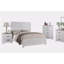 Table de chevet de couleur blanche 1pc Table de chevet 2 tiroirs