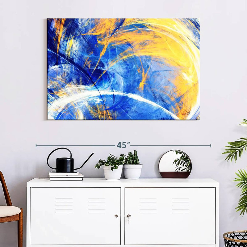 Avery Sunny Abstract Texture, 26" H x 39" W