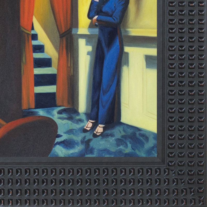 « new york movie », 1939" par edward trémie-peinture sur toile tendue, H 26,5 po x l 30,5 x P 2 po, Grain Java