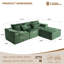 101″L-shaped Boneless Chenille Upholstered Sofa No Assembly-129943484