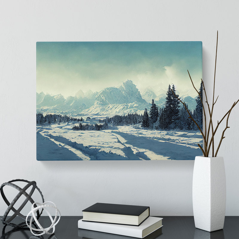 View Of Winter Mountains Vol.2 - Wrapped Canvas, 35cm H x 50cm W x 3cm D