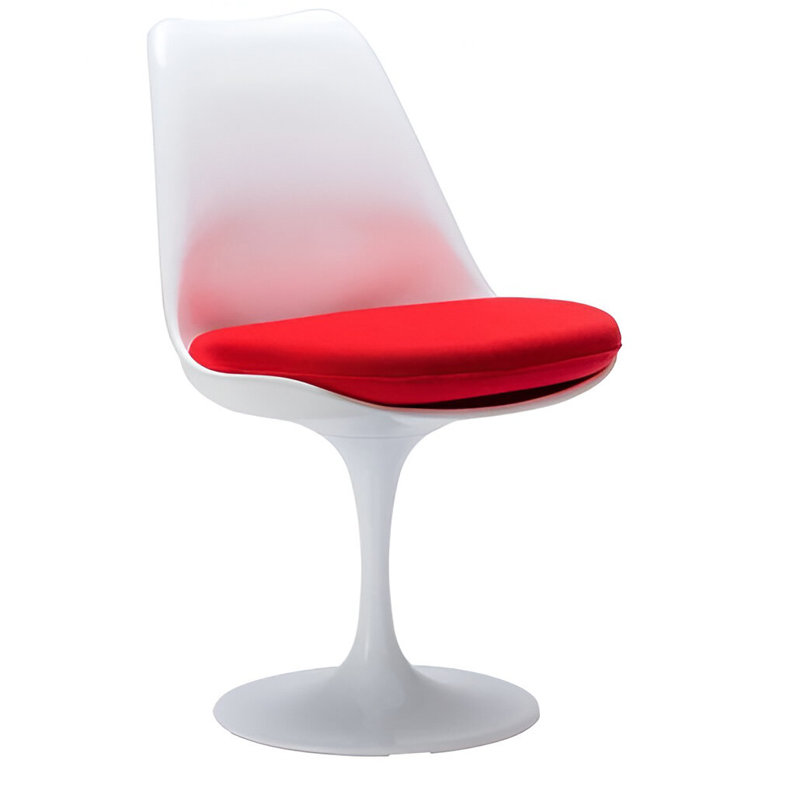 Tina 17.5'' H Fabric Upholstered Side Chair, Red