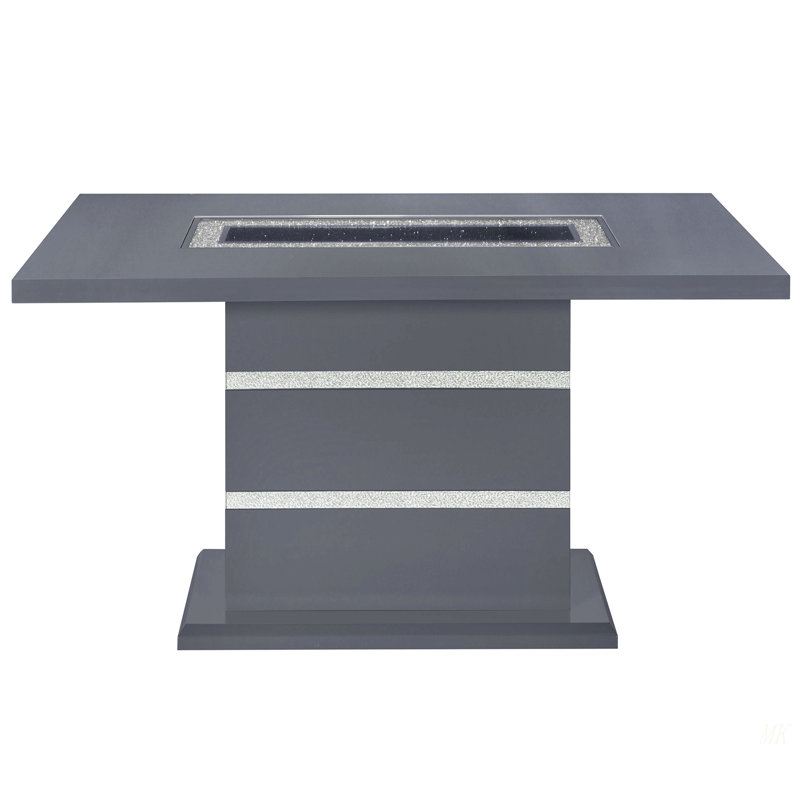Table de salle à manger Ariya, Gris