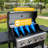 4-Burner Outdoor Gas Grill with Side Shelf & Thermometer