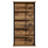 Retro Industrial Style 31.5 Inches Wide × 12.6 Inches Deep × 70.9 Inches High Five-Tier Bookcase Ideal For Living Rooms And Bedrooms