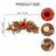 Décoration rustique rustique avec tournesol rouge, citrouille blanche et baies mélangées, décor floral de cheminée d'automne