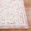 Tapis en laine touffeté à la main rose / ivoire Dylanne-760420835
