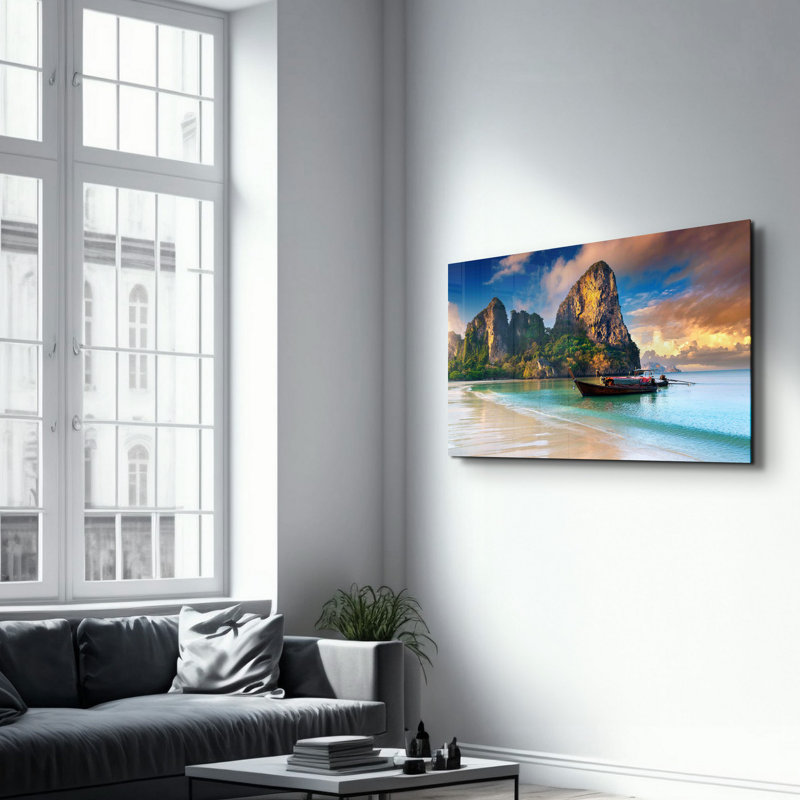 Peinture décorative en verre trempé