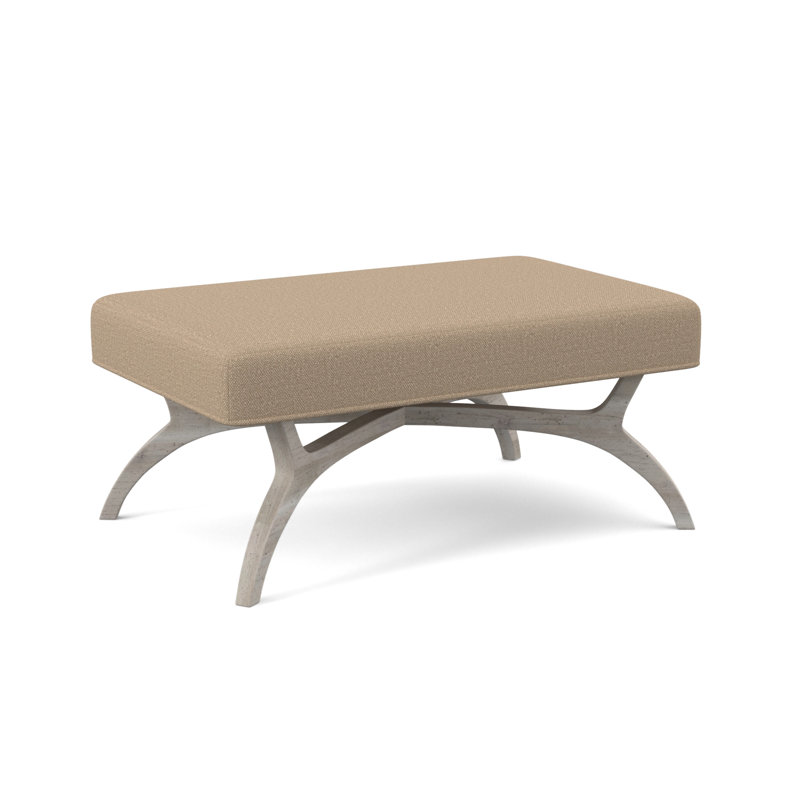 Ansel Upholstered Bench, Bisque, Edworth Ocean