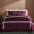 Lacoste Playful Check Cotton King 3-Piece Burgundy Comforter Set-124580154-112985310