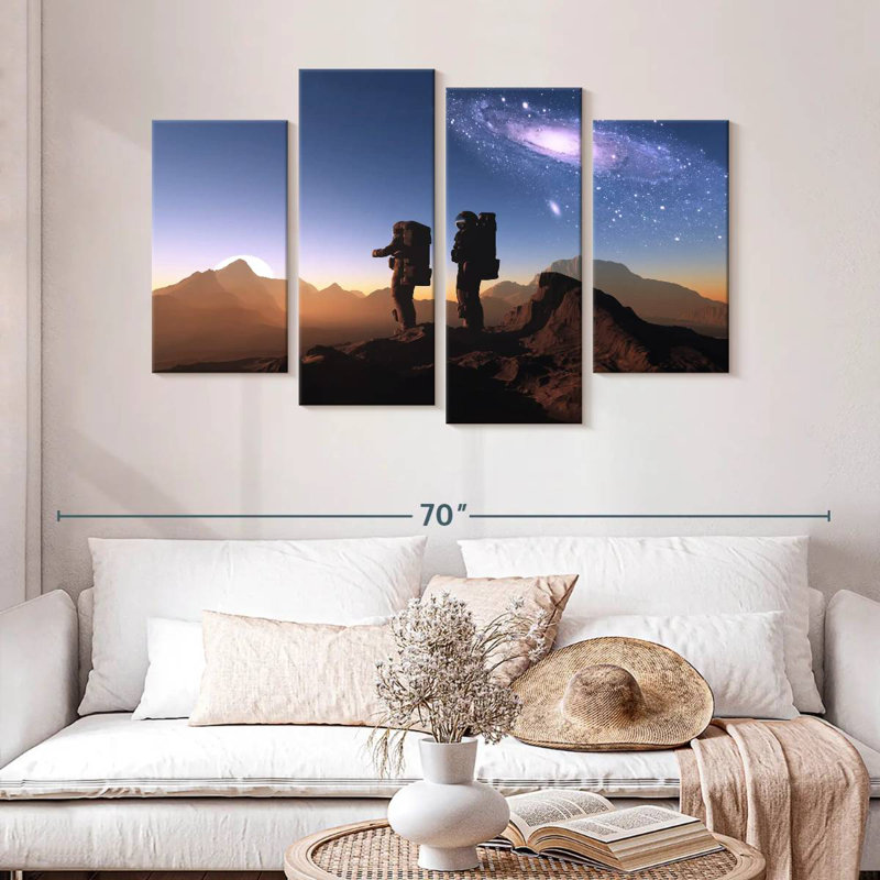 Oberle Astronaut On Planet Surface, 32'' H x 52'' W