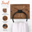 Porte-papier hygiénique et anneau à serviette rustique Autumn Alley, support mural, ensemble de 2 - Porte-papier hygiénique mural et décor de porte-serviettes de salle de bain Country Western Decor, bois