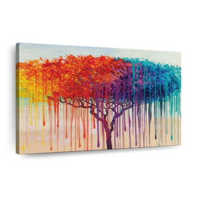 Goutte de peinture Rainbow Tree