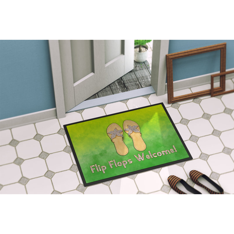 Tapis de porte d’extérieur antidérapant anti-dérapant flip, Rectangle 2 pi x 3 pi