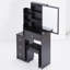 Petit meuble-lavabo 29,2 po avec tabouret de chevet et tabouret rembourré-722002988