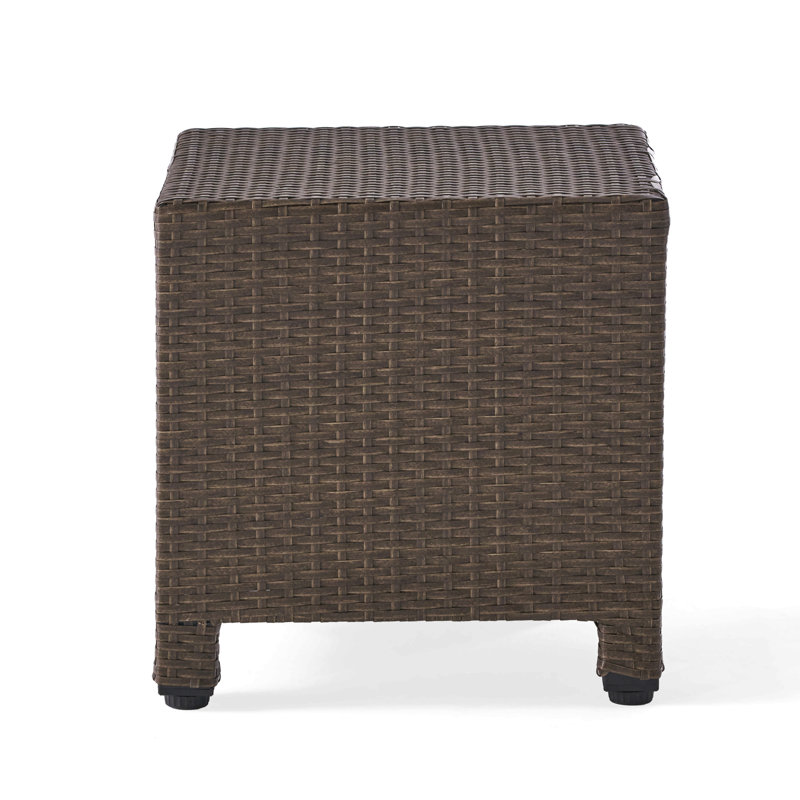 Accent Table For Patio Garden, Brown