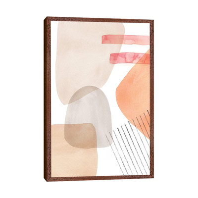 Neutral Abstract Shapes by Whales Way - Print on Canvas