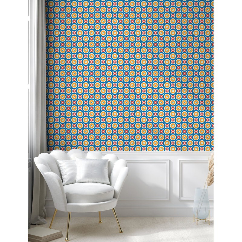 Panneau de papier peint adhésif Precillia, L 13 po x L 36 po