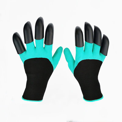 1 paire de gants de jardin avec embouts à griffes