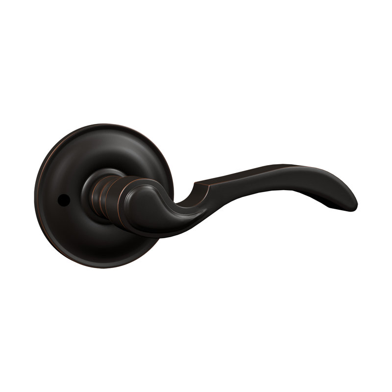 Levier d'intimité Bravura 903-0 sur rosace ronde traditionnelle en bronze huilé - LH, Bronze huilé, Gauche