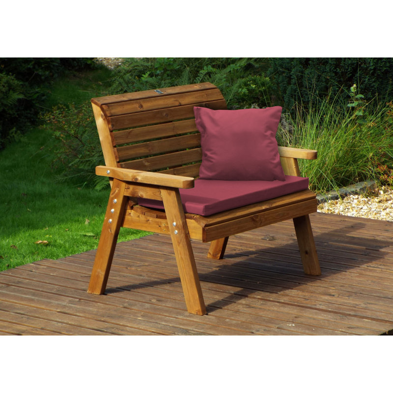 Wellinhall Solid Wood Outdoor Bench