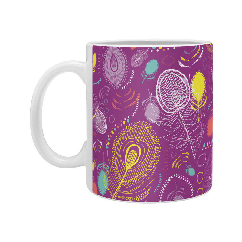 Grande tasse à café peacocks