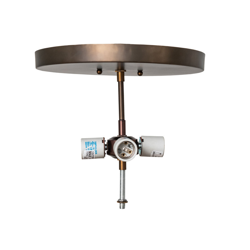 Tall Pines 4 - Light Semi Flush Mount, Antique Copper