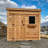 8 ft. W x 4 ft. D Single Door Cedar Wood Storage Shed