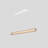 Nubis Linear Pendant -  White Washed Oak - White Canopy - Linear Canopy - Integrated LED-107140276