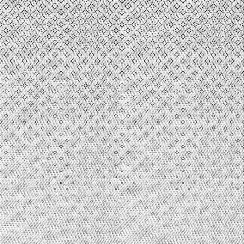 Tapis géométrique gris, Carré 7 pi