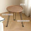 Table de bout ronde pliable avec plateau en bois massif, table d'appoint de camping portable, support à plantes multifonctionnel, table de chevet-309977860