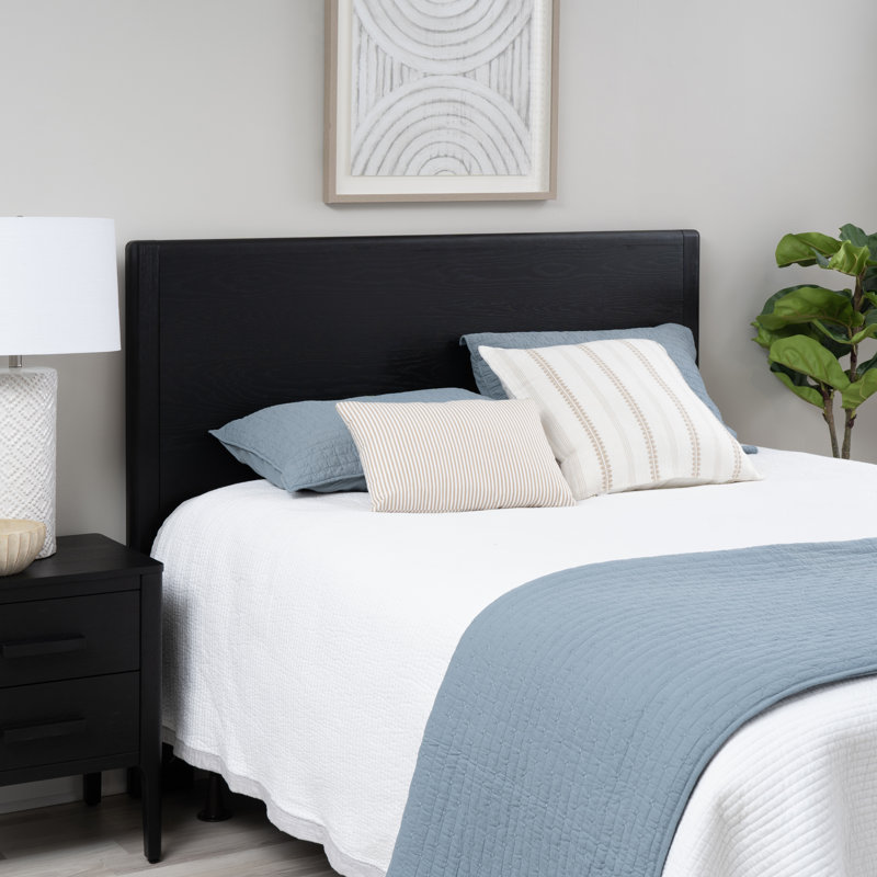 Godina Queen Full Black Headboard, Black