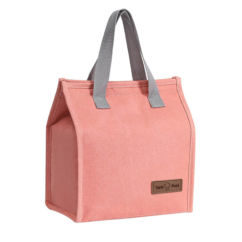 Lunch Bags For Women Men, Reusable Insulated Leakproof Lunch Box Tote Bag, Pink