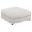 Beige Square Upholstered Ottoman