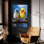 «Small Birds Cocks And Blue» par Momart, art mural en verre acrylique