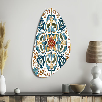 Tishara - Abstract Tile Fall Shape Assymterical Metal Wall Art
