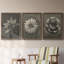 «Blossfeldt Flower I», ensemble de 3 reproductions de photos sur toile-407649726-407649712