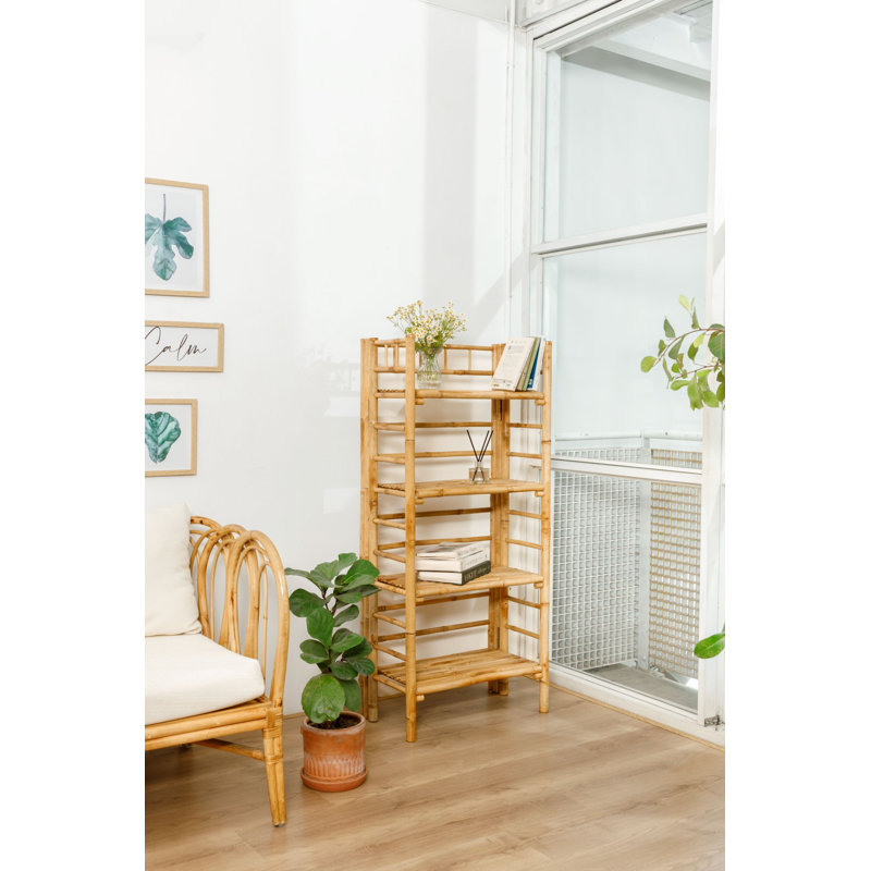 Bibliothèque en bois de bambou Caronda