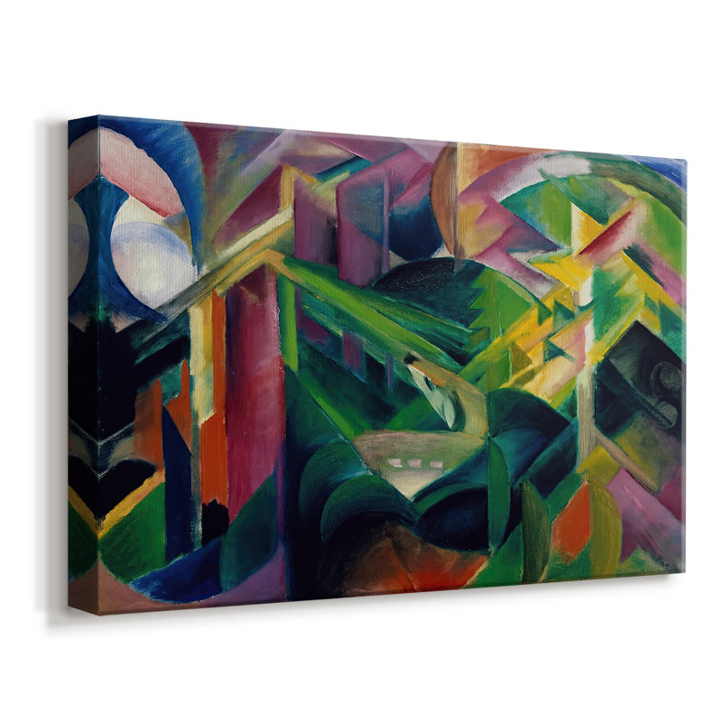 Foxes (Füchse)-Franz Marc-Gallery Wrapped Canvas-1913, 12 x 18