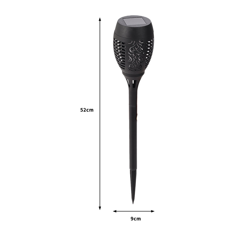 Blazice Black Low Voltage Solar Powered LED Pathway Lights