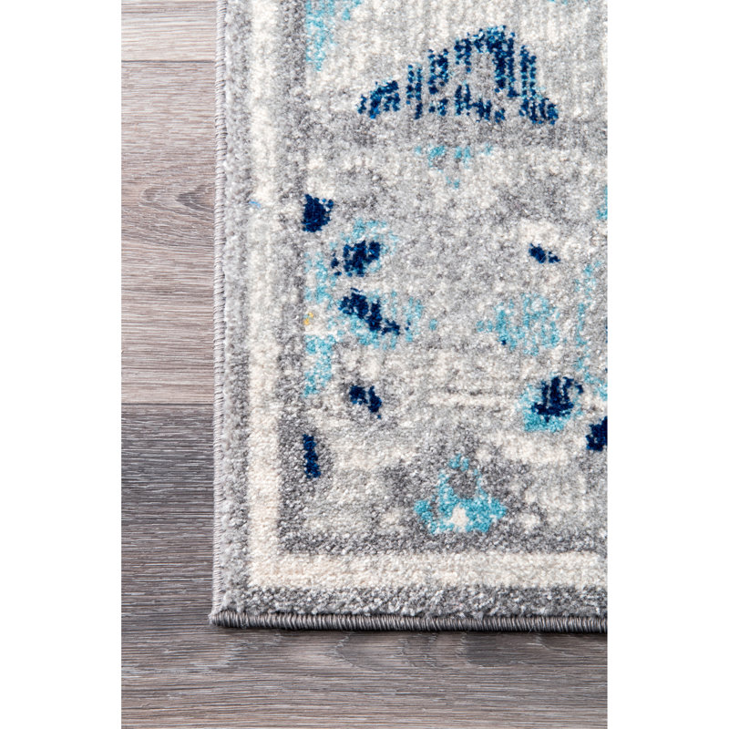 Floral Area Rug, Runner 81 x 244cm