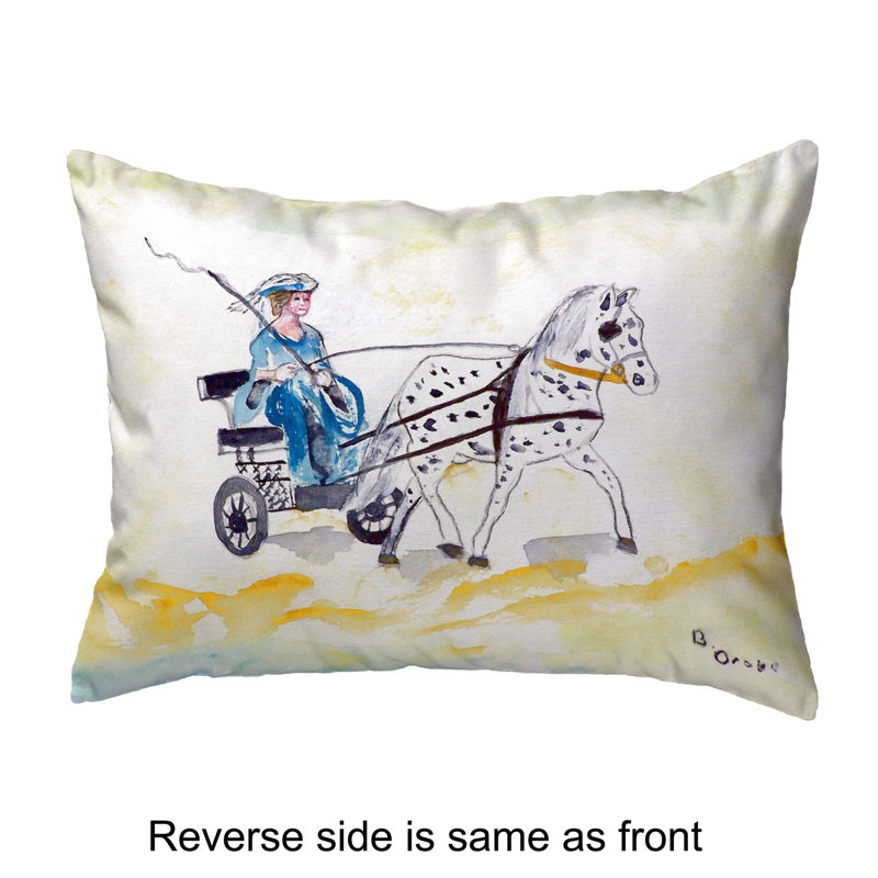  Coussin lombaire intérieur / extérieur Carriage and Horse, H 11 po x l 14 po x P 5 po