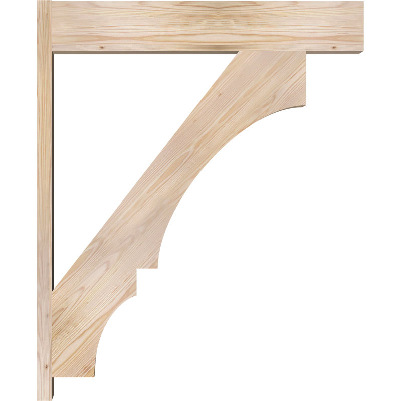 Bloc balboa rustique en bois rustique, P 28 po x H 36 po, Sapin Douglas de 7 1/2 po (lisse)