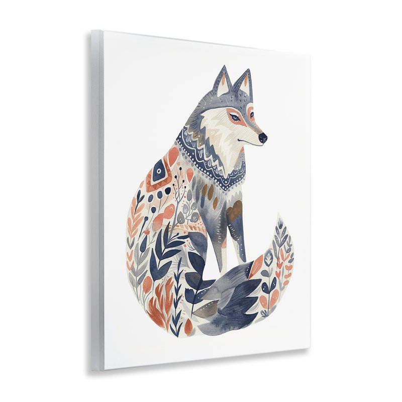  Art mural loup de style scandinave par LSR Design Studio
