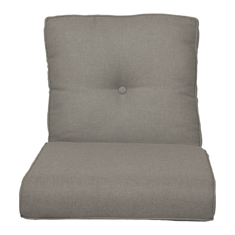Coussin de siège / dossier d'extérieur Schutt, Gris, 1 coussin de siège / dossier