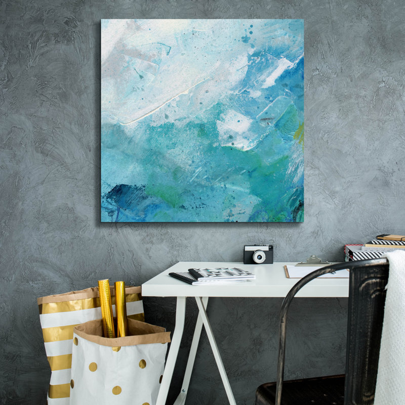  «Motion Of The Ocean 3» par Laura Gibson, art mural sur toile, 26 po x 26 po