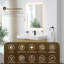 Livia 36" Wall-mounted Single Bathroom Vanity with White Artificial Drop-in Sink with Mirror