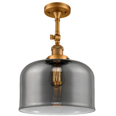Temescal Glass Semi Flush Mount